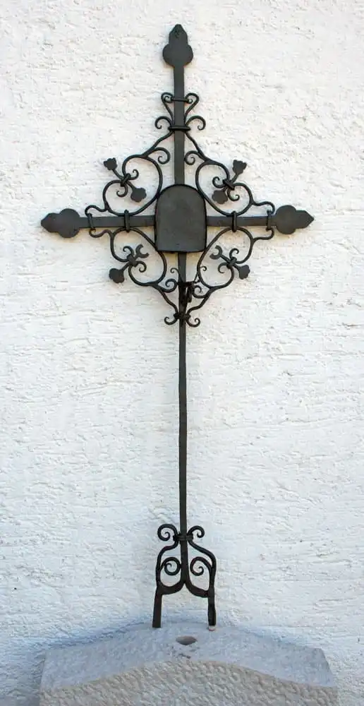 Südtiroler Grabkreuz aus Schmiedeeisen F-32