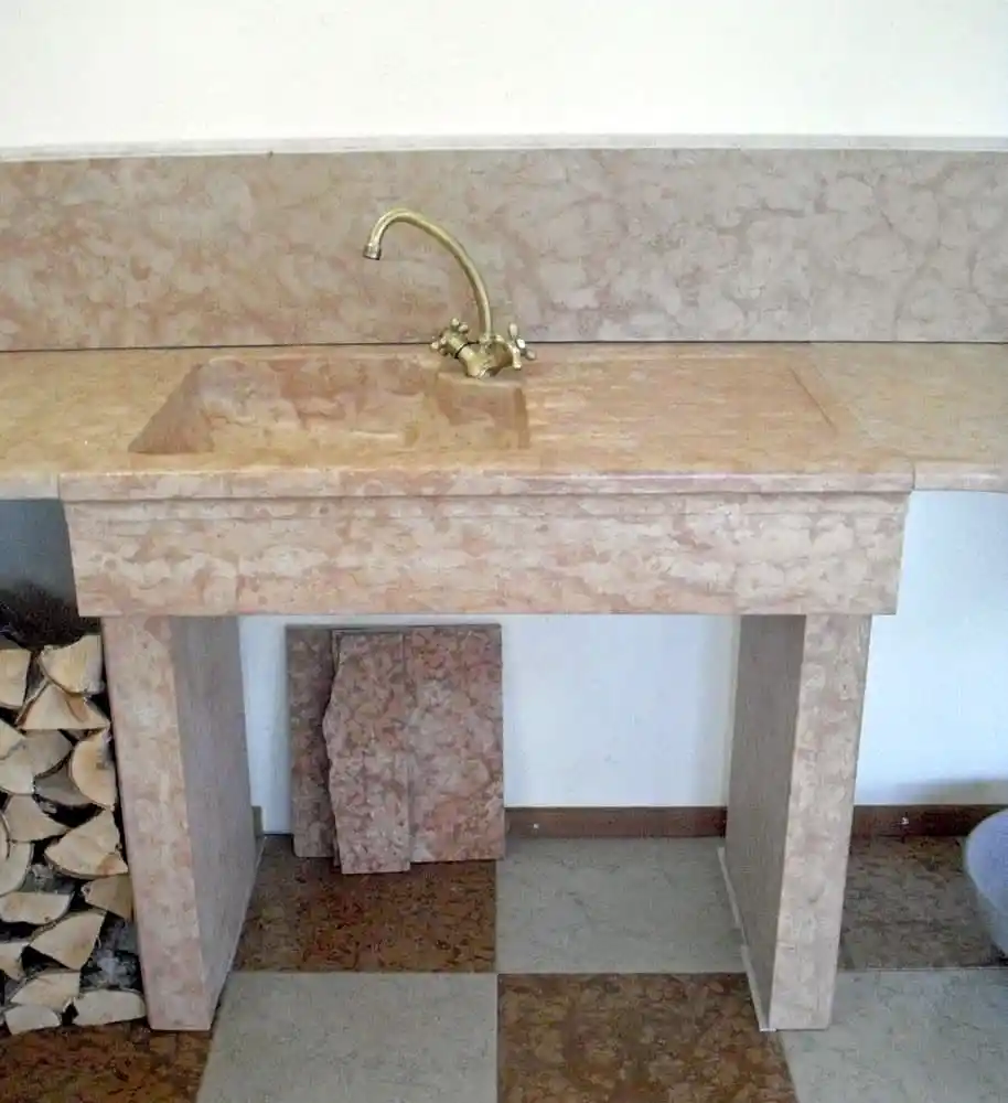 Lavello da cucina con piano incassato